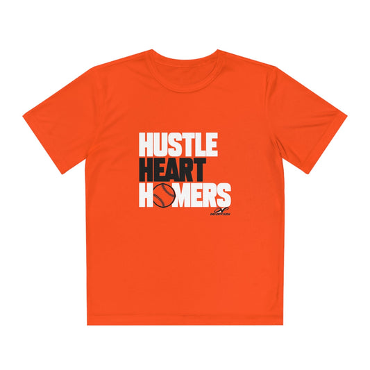 Hustle, Heart, Homers Junior Baseball Performance T-Shirt