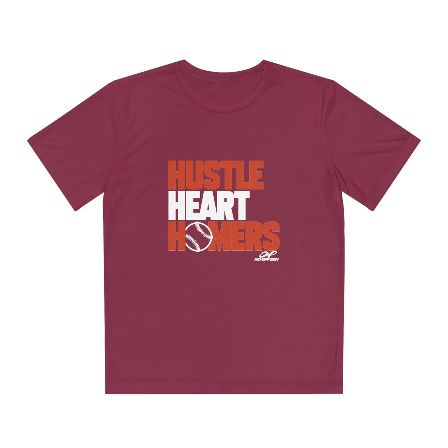 Hustle, Heart, Homers Junior Baseball Performance T-Shirt