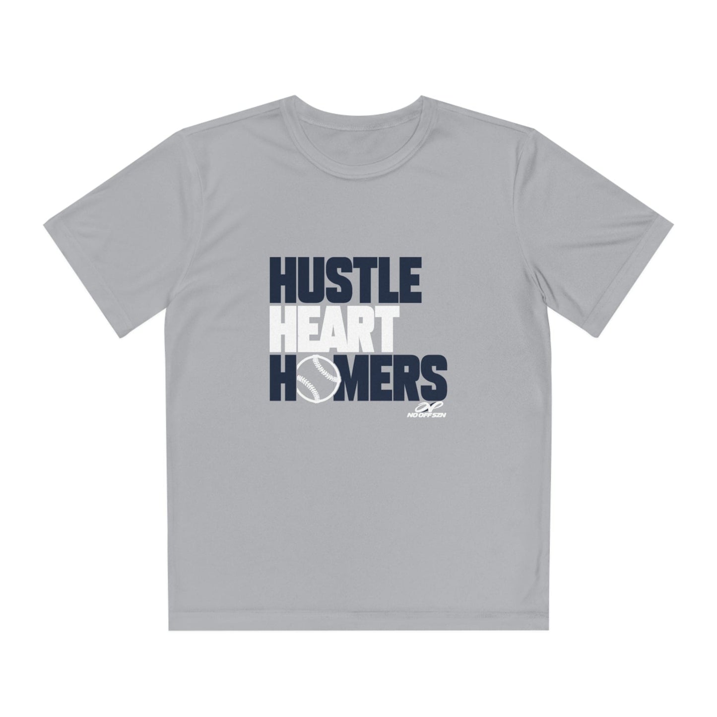 Hustle, Heart, Homers Junior Baseball Performance T-Shirt