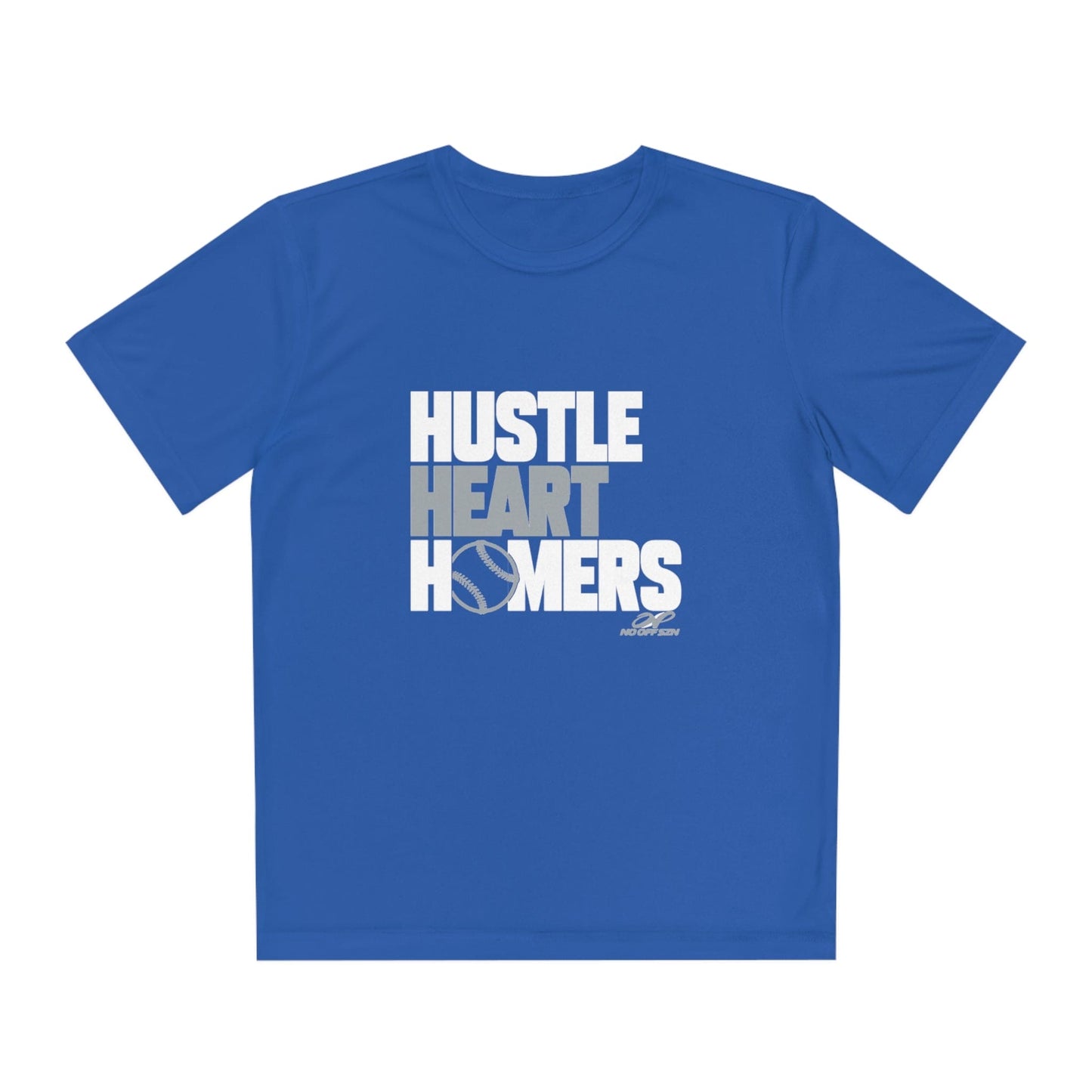 Hustle, Heart, Homers Junior Baseball Performance T-Shirt