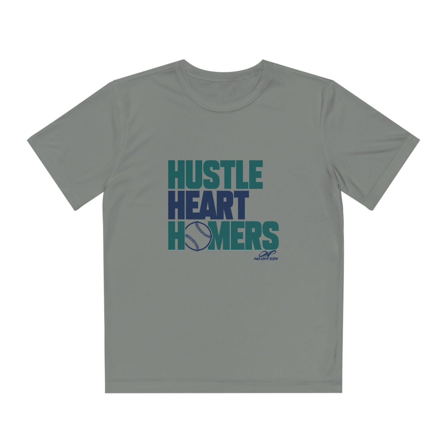 Hustle, Heart, Homers Junior Baseball Performance T-Shirt