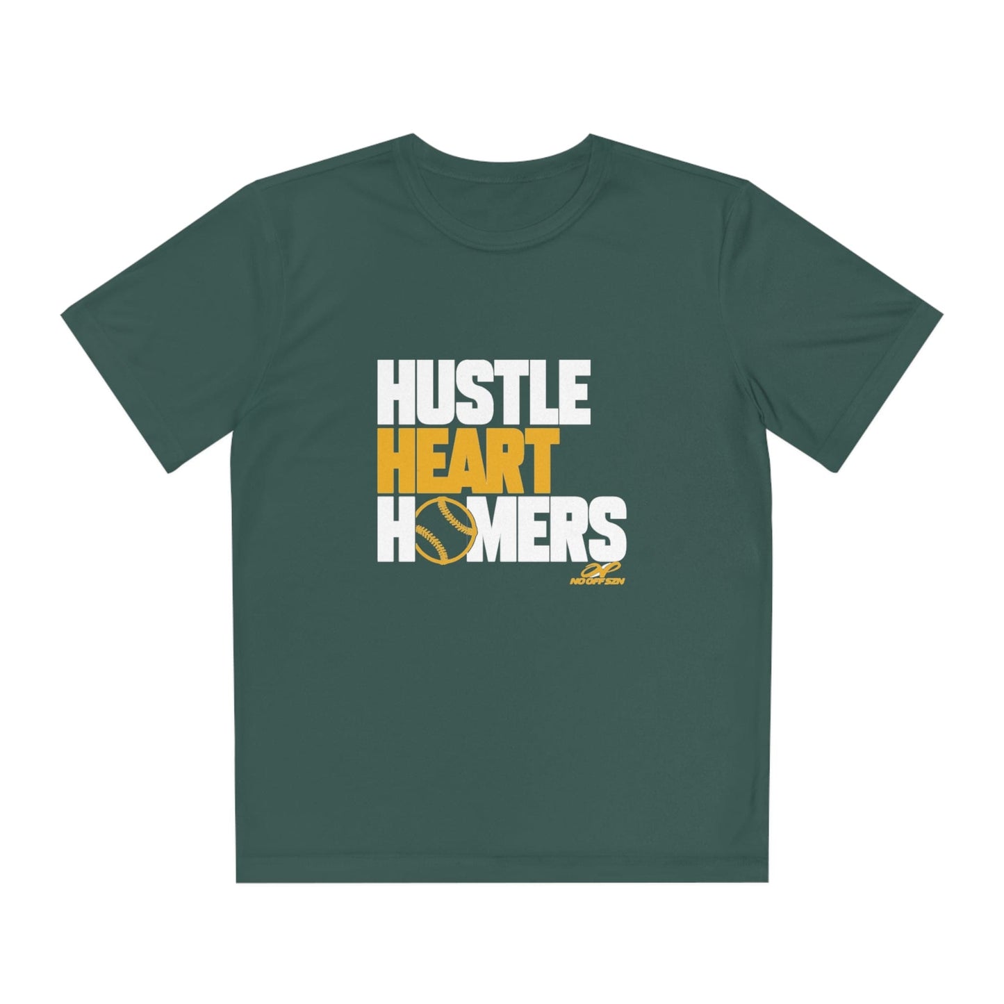 Hustle, Heart, Homers Junior Baseball Performance T-Shirt