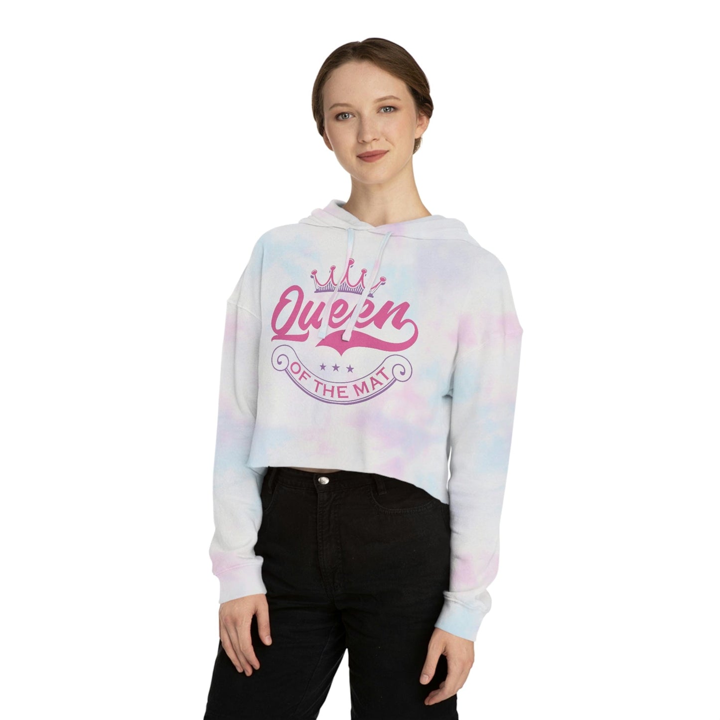 Queen of the Mat Senior Cropped Hoodie